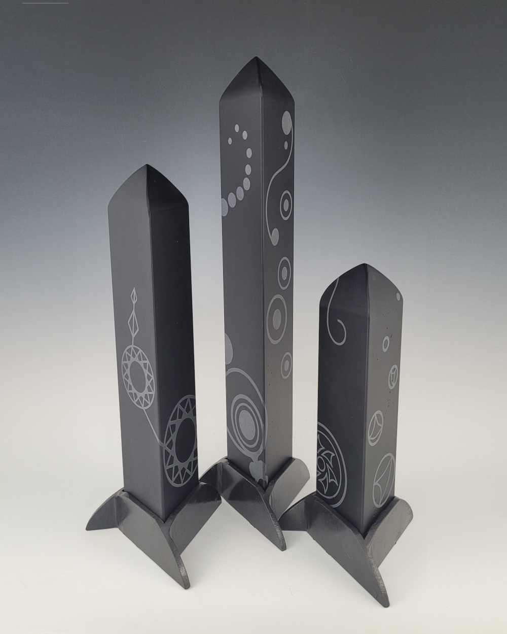 Ancient Civilizations, Solid Glass Obelisks