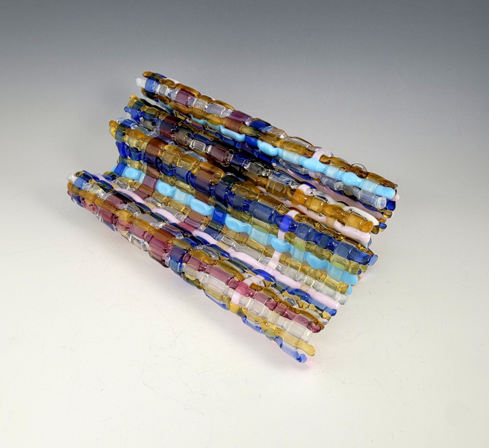 Woven and Folded Glass Sculpture